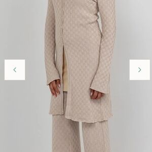 Vela Checkered Knit Set